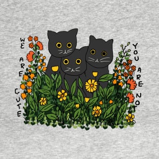 Cute cats in plants T-Shirt